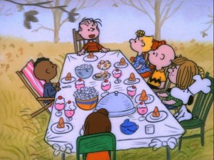 A CHARLIE BROWN THANKSGIVING - The ABC Television Network will celebrate the start of the holiday season with the classic special, "A Charlie Brown Thanksgiving," MONDAY, NOVEMBER 25 and THURSDAY, NOVEMBER 27 (8:00-8:30 p.m., ET), on the ABC Television Network. In the 1973 special "A Charlie Brown Thanksgiving," Charlie Brown wants to do something special for the gang. However the dinner he arranges is a disaster when caterers Snoopy and Woodstock prepare toast and popcorn as the main dish. Humiliated, it will take all of Marcie's persuasive powers to salvage the holiday for Charlie Brown. (©1973 United Feature Syndicate Inc.)